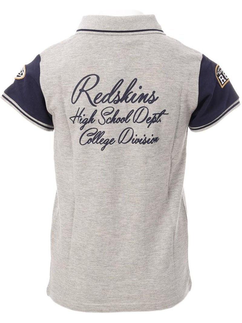 Polo garçon redskins Gris Argenté - Kiabi