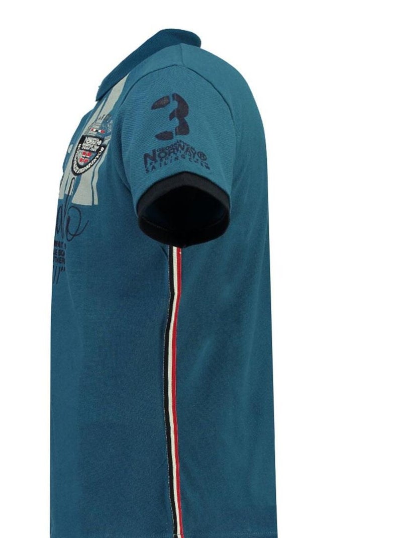 Polo 'Geographical Norway' 'Kalo' Bleu - Kiabi