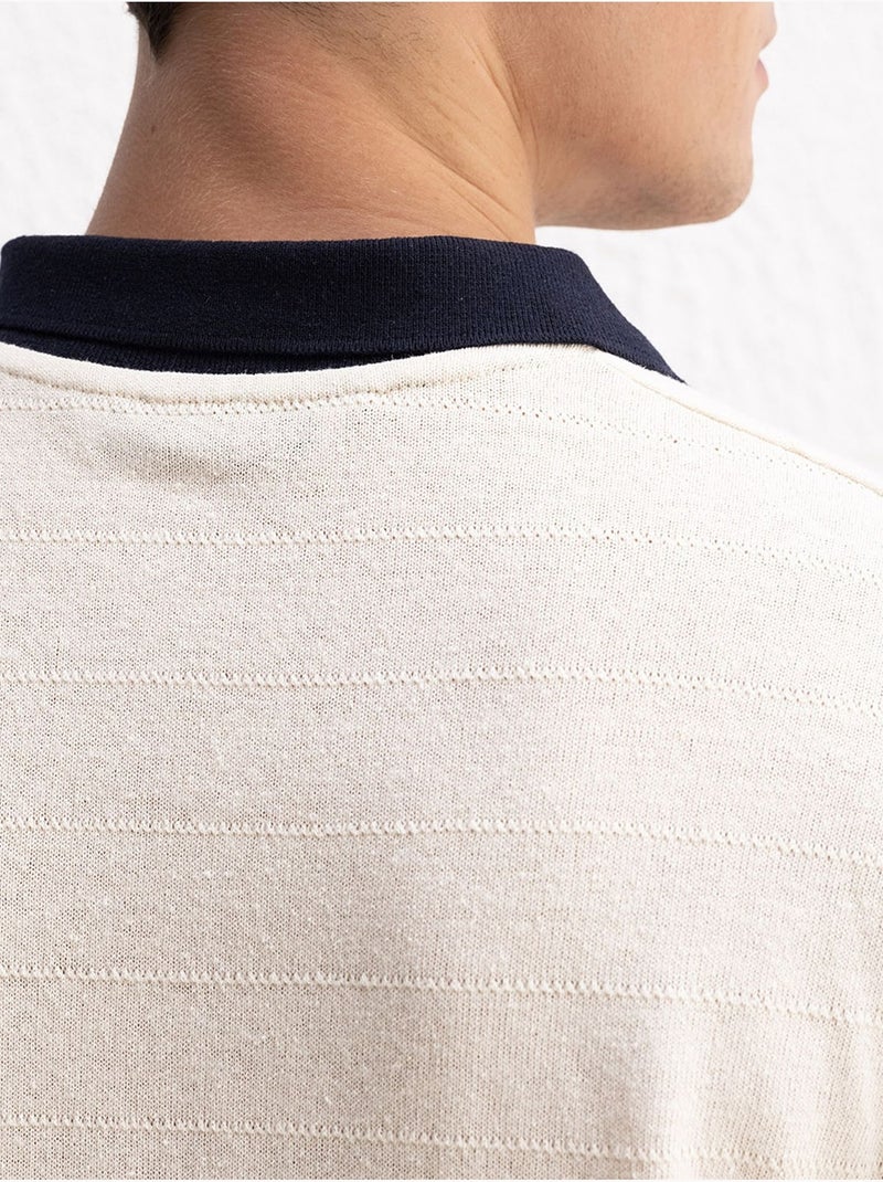 Polo giesto comfort fit Beige argile - Kiabi