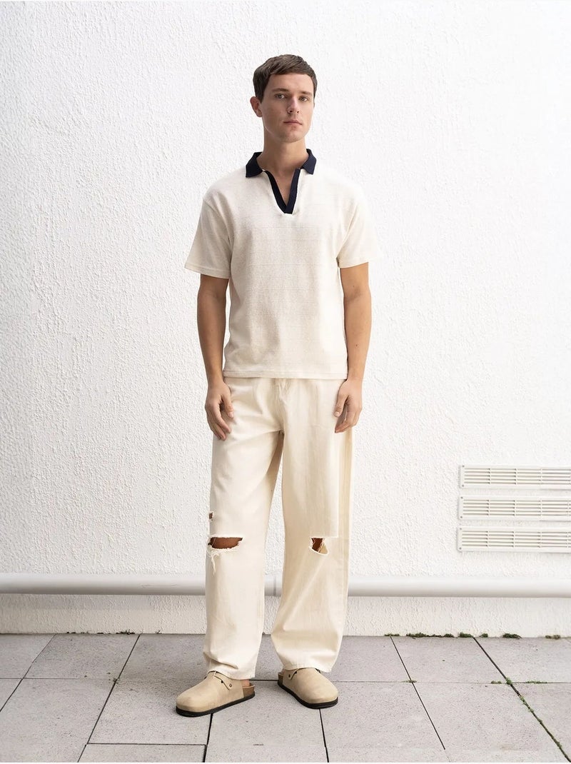 Polo giesto comfort fit Beige argile - Kiabi