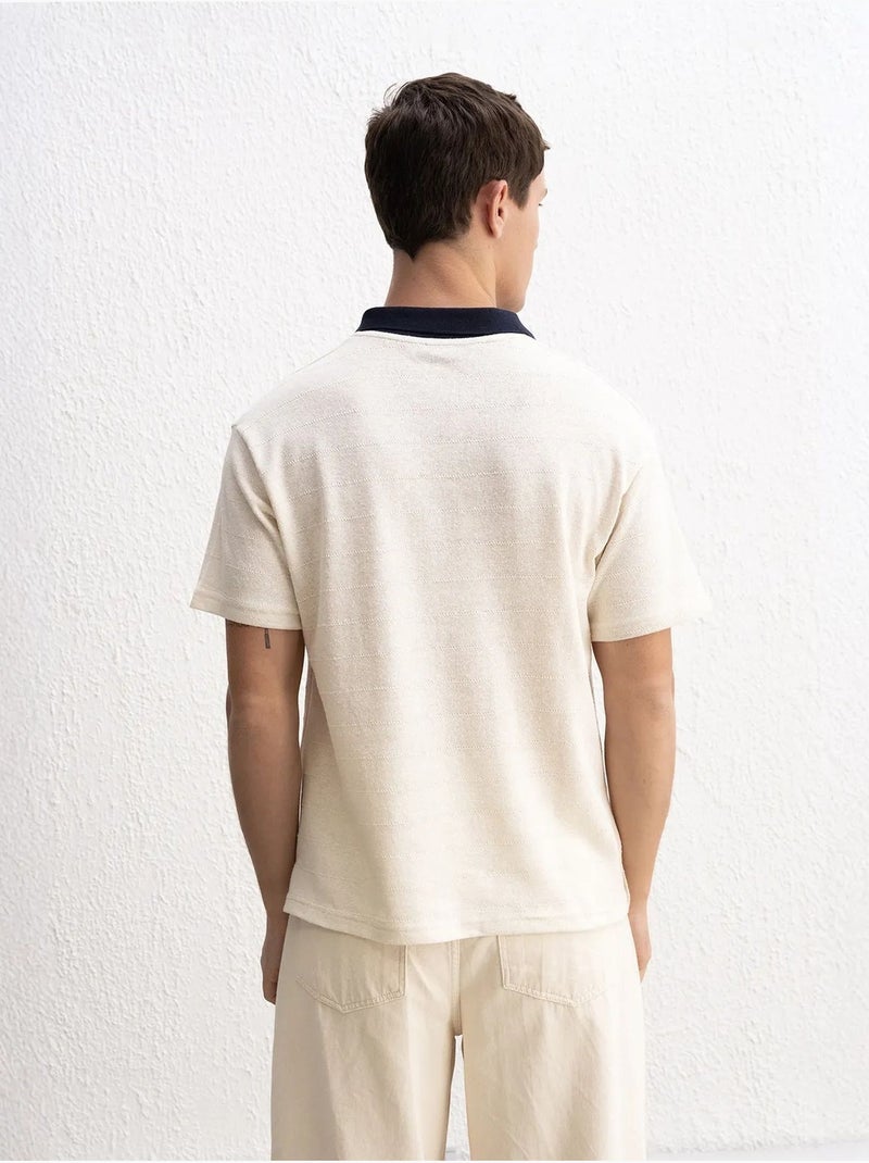 Polo giesto comfort fit Beige argile - Kiabi