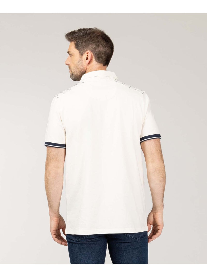 Polo grège Homme - Terre de Marins Beige - Kiabi