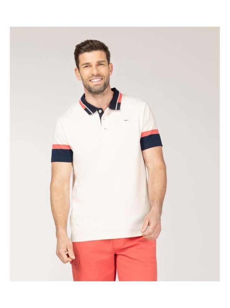 Polo grège manches courtes Homme Beige - Kiabi