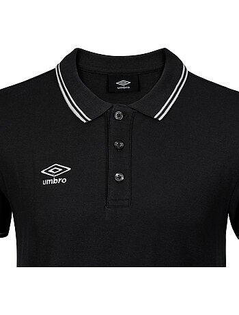Polo homme bicolore en coton pique avec logo brodé 802210 umbro