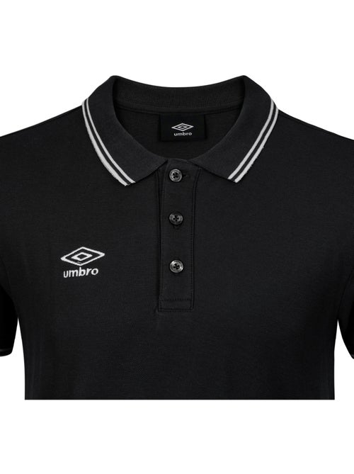Polo homme bicolore en coton pique avec logo brodé 802210 umbro - Kiabi