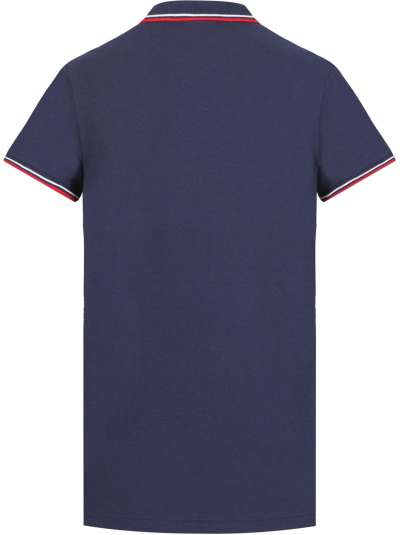 Polo homme bicolore en coton pique avec logo brodé 806450 umbro Bleu - Kiabi