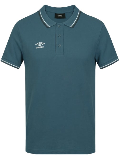Polo homme bicolore en coton pique avec logo brodé 806450 umbro - Kiabi