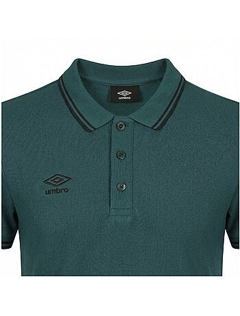 Polo homme bicolore en coton pique avec logo brodé 806450 umbro