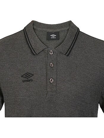 Polo homme bicolore en coton pique avec logo brodé 806451 umbro