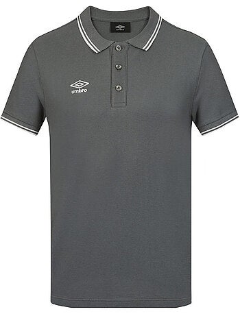 Polo homme bicolore en coton pique avec logo brodé 806451 umbro