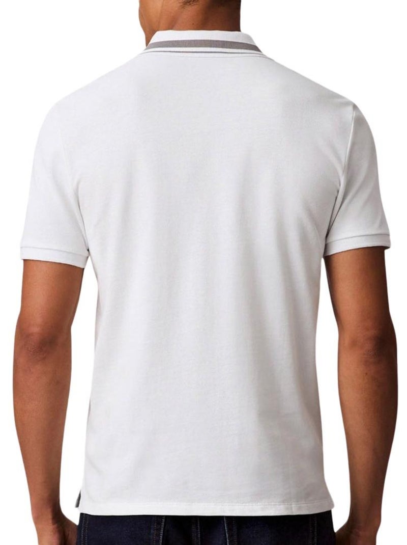 Polo Homme Calvin Klein Jeans Blanc - Kiabi