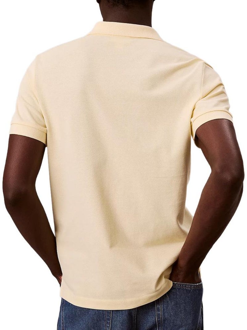 Polo homme calvin klein jeans Jaune - Kiabi