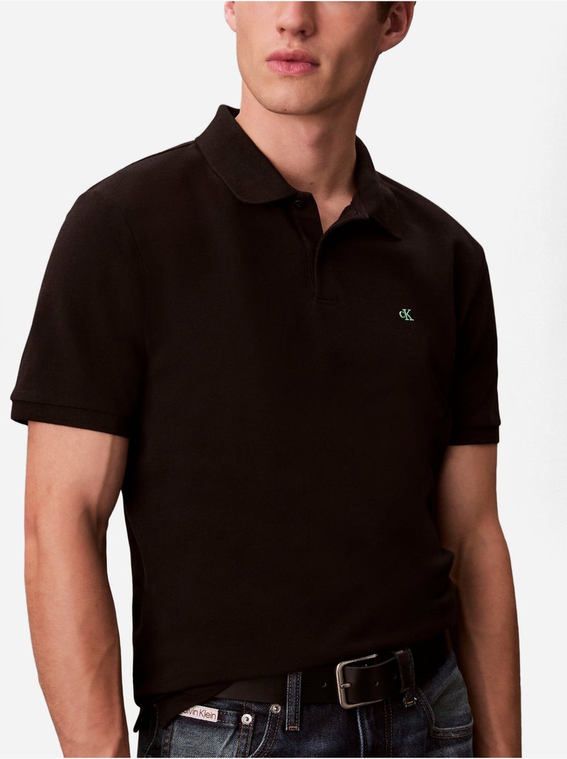 Polo Homme Calvin Klein Jeans Noir - Kiabi