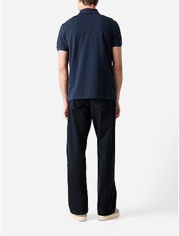 Polo Marine Homme Calvin Klein Jeans Ss Monogram Pique