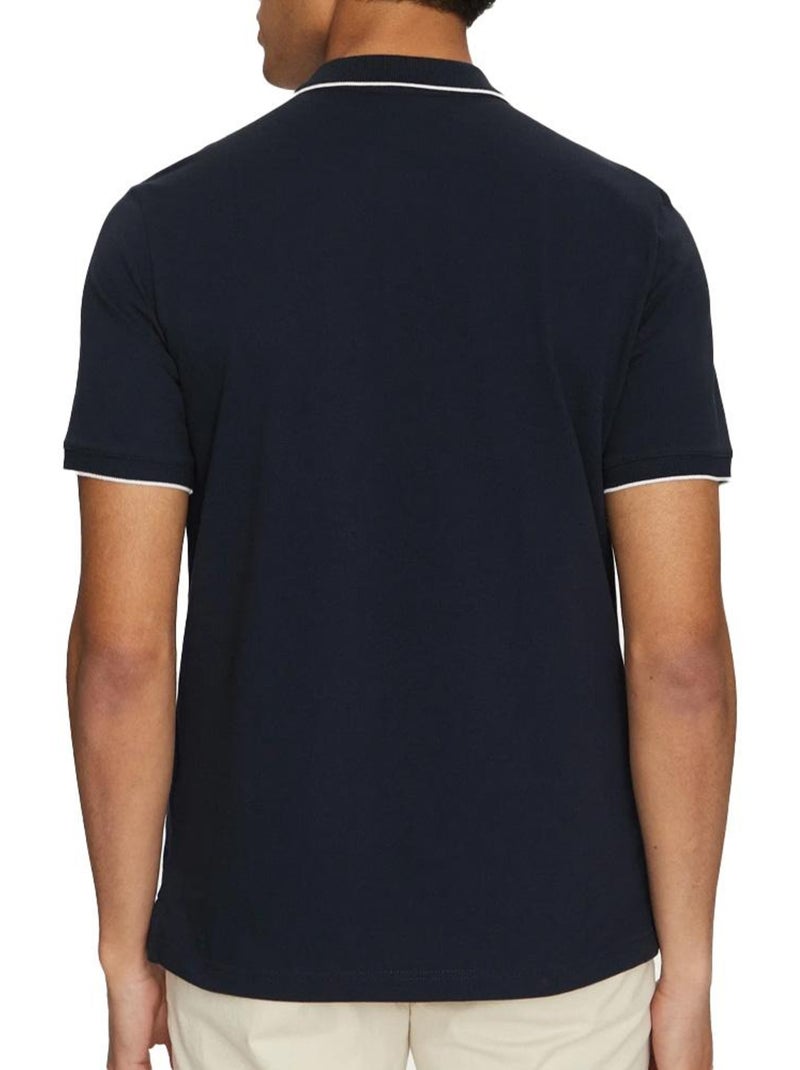 Polo Homme Calvin Klein Jeans Stretch Bleu marine - Kiabi