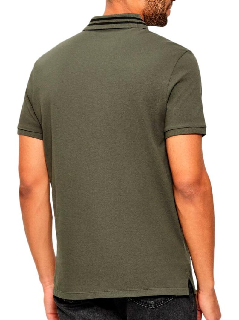 Polo Homme Calvin Klein Jeans Vert kaki clair - Kiabi