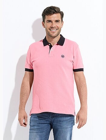 Polo homme col et manches contrastés - AFIBEL