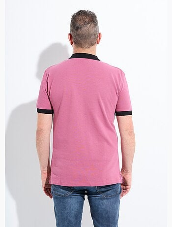 Polo homme col et manches contrastés - AFIBEL