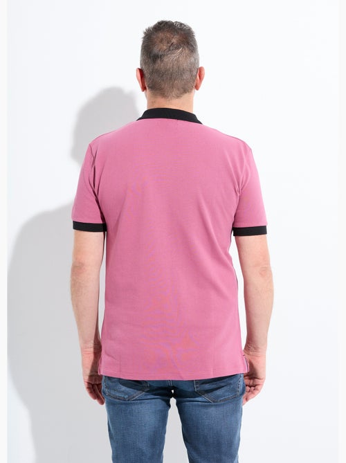 Polo homme col et manches contrastés - AFIBEL - Kiabi