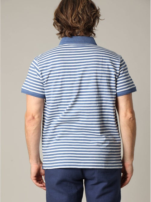 Polo homme coton coupe standard et manches courtes à rayures 'Deeluxe' - Kiabi Polo homme coton coupe standard et manches courtes à rayures 'Deeluxe' - Kiabi