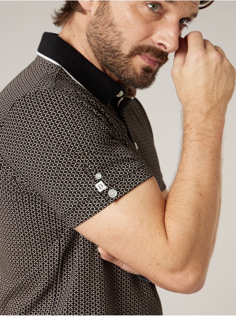 Polo homme en 100% coton 'Deeluxe' Noir - Kiabi