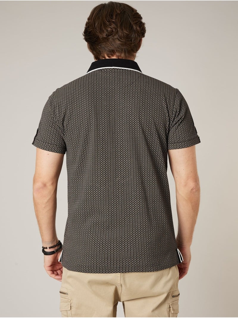 Polo homme en 100% coton 'Deeluxe' Noir - Kiabi