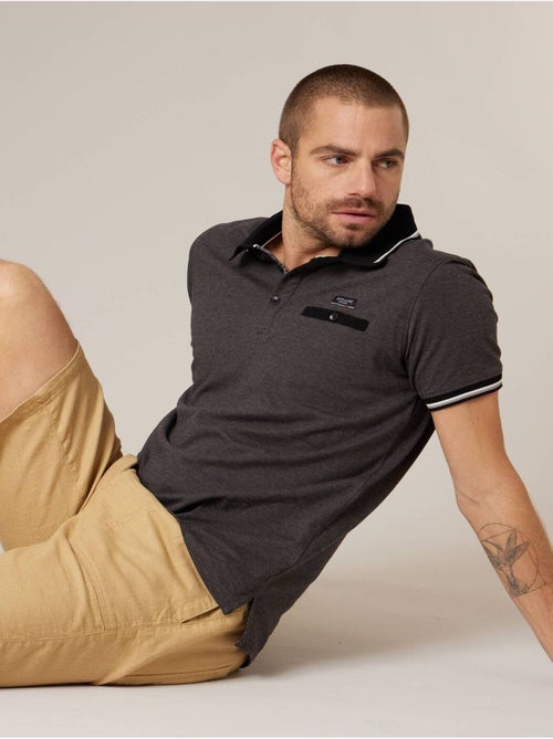 Polo homme en 100% coton 'Deeluxe' - Kiabi