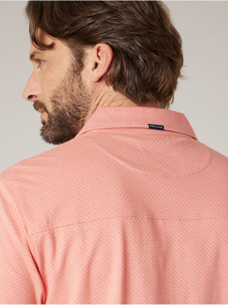 Polo homme en 100% coton 'Deeluxe' Orange mandarine - Kiabi