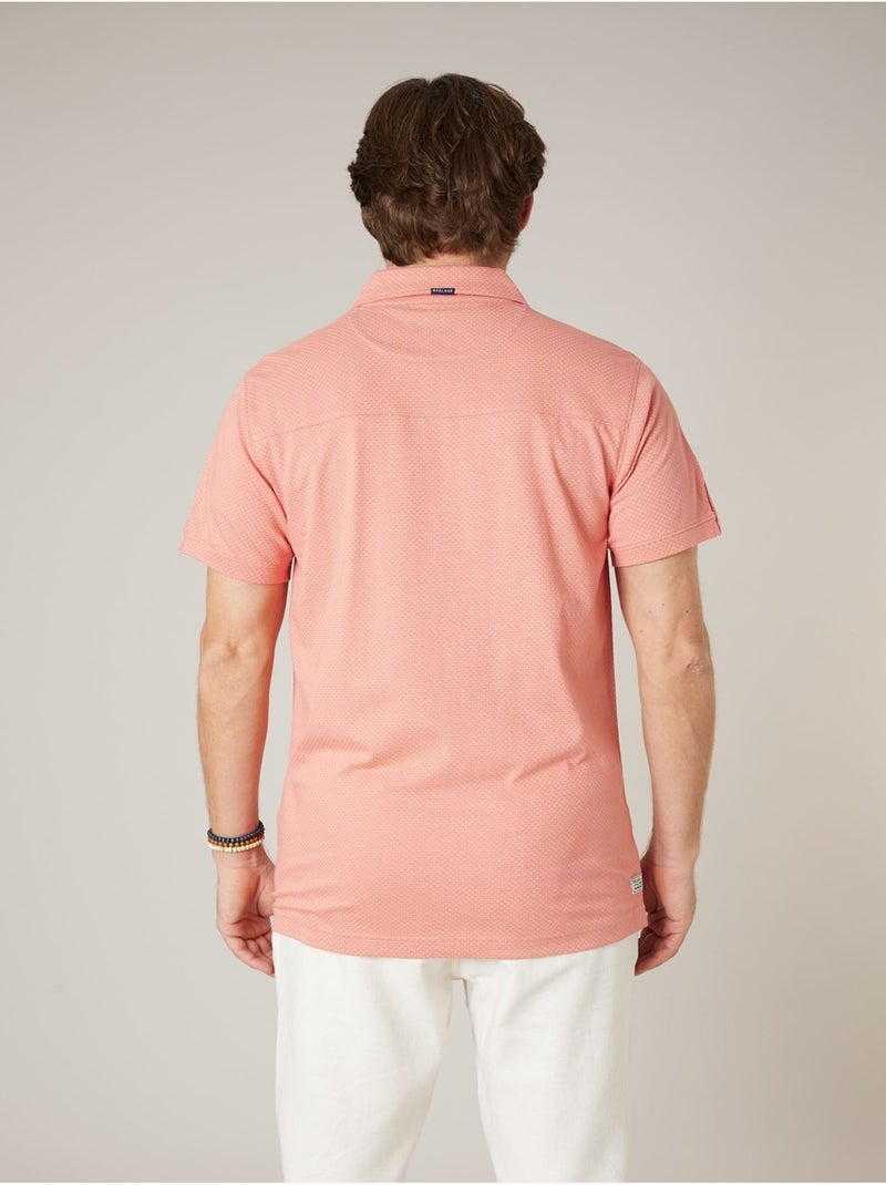 Polo homme en 100% coton 'Deeluxe' Orange mandarine - Kiabi