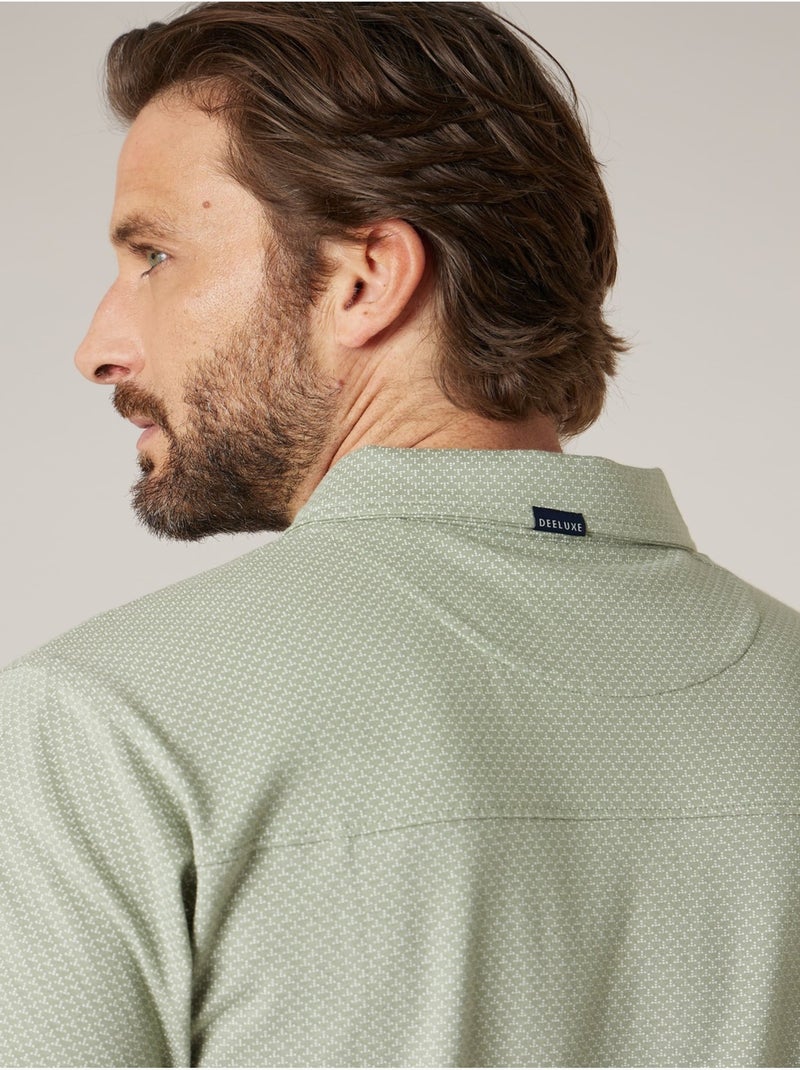 Polo homme en 100% coton 'Deeluxe' Vert chèvrefeuille - Kiabi