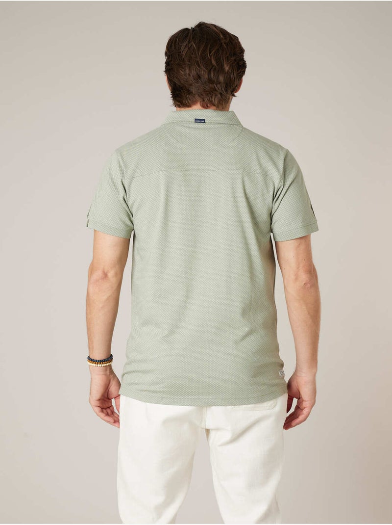 Polo homme en 100% coton 'Deeluxe' Vert chèvrefeuille - Kiabi