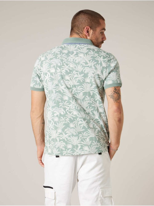 Polo homme en 100% coton effet flammé 'Deeluxe' - Kiabi