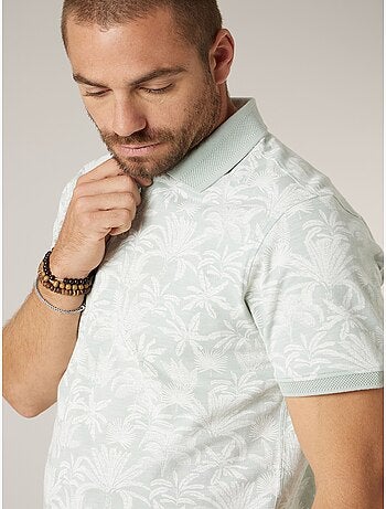 Polo homme en 100% coton effet flammé 'Deeluxe'