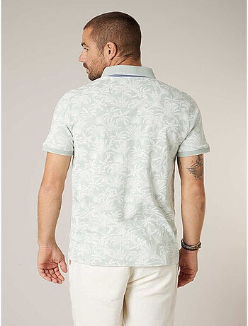 Polo homme en 100% coton effet flammé 'Deeluxe'