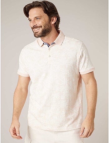 Polo homme en 100% coton effet flammé 'Deeluxe'