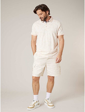 Polo homme en 100% coton effet flammé 'Deeluxe'