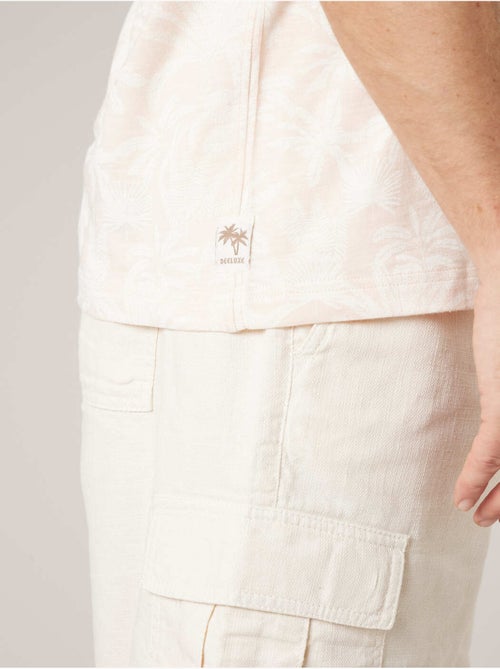 Polo homme en 100% coton effet flammé 'Deeluxe' - Kiabi