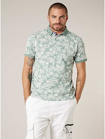 Polo homme en 100% coton effet flammé 'Deeluxe'