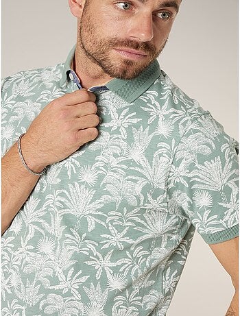 Polo homme en 100% coton effet flammé 'Deeluxe'