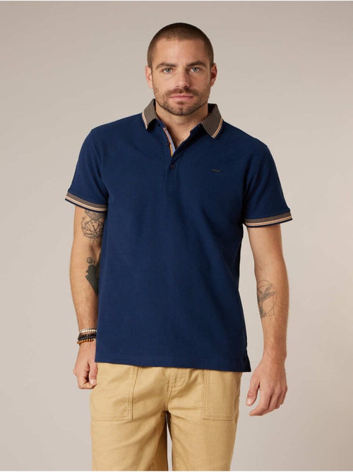 Polo homme en 100% coton gauffré 'Deeluxe' - Kiabi