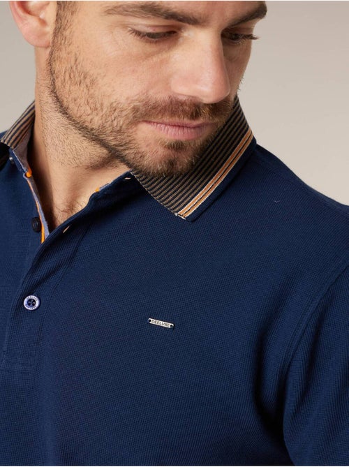 Polo homme en 100% coton gauffré 'Deeluxe' - Kiabi