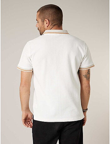 Polo homme en 100% coton gauffré 'Deeluxe'