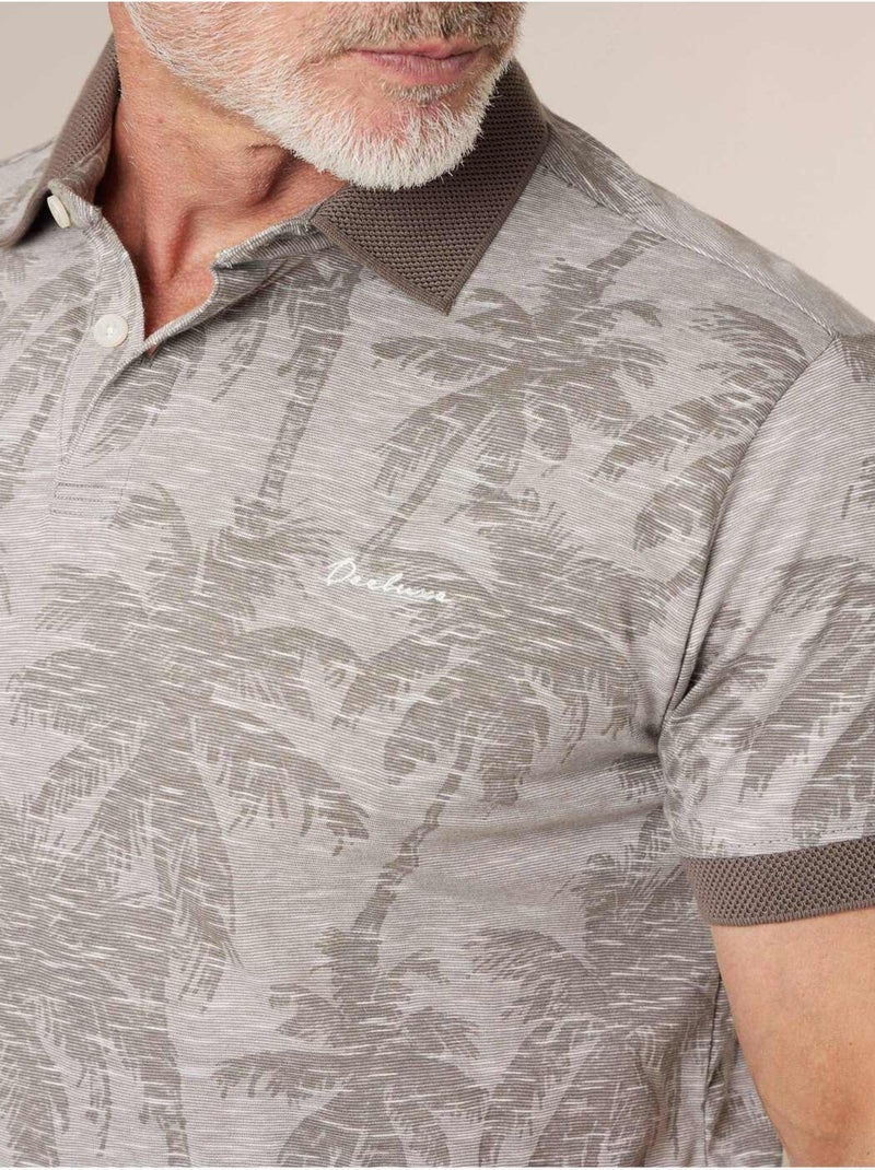 Polo homme en 100% jersey coton 'Deeluxe' Gris - Kiabi