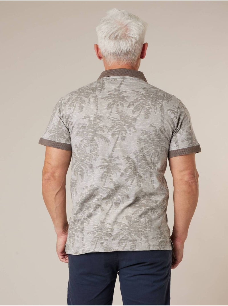 Polo homme en 100% jersey coton 'Deeluxe' Gris - Kiabi