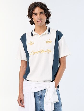Polo homme en coton à manches courtes