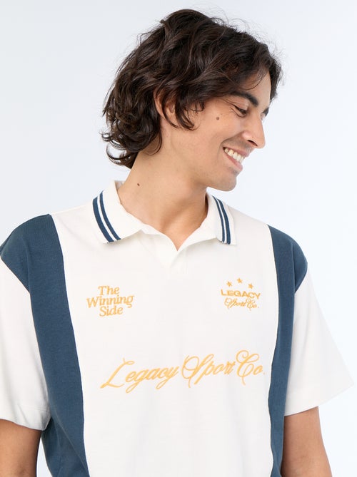 Polo homme en coton à manches courtes - Kiabi