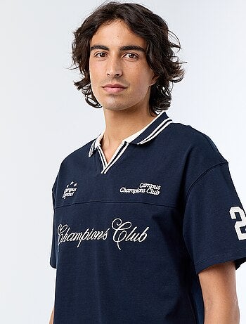 Polo en coton à manches courtes pour homme