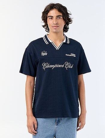 Polo en coton à manches courtes pour homme