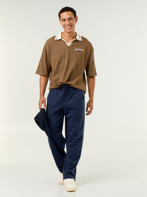 Polo Homme en coton à motif fantaisie - Kiabi
