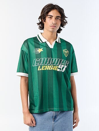 Polo homme en coton à motifs fantaisie